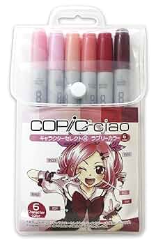 Amazon.co.jp: コピックチャオ6本セット キャラクターセレクト 3
